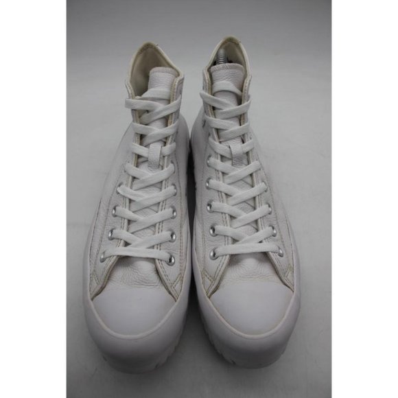Converse Chuck Taylor Women's 13 Men's 11 All Star Lugged 2.0 Hi White LEATHER - Picture 2 of 10